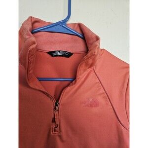 The North Face Women's 1/4 Zip Pullover, Peach, Size M